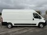 USED 2021 21 PEUGEOT BOXER 2.2 BlueHDi 335 Professional Panel Van 5dr Diesel Manual L3 H2 Euro 6 (s/s) (140 ps) This 2021 Peugeot Boxer presents an exceptional opportunity with its single owner and remarkably low mileage of just 57,398 miles for its age. This 2.2 BlueHDi 335 Professional L3 H2 Euro 6 panel van is powered by an efficient 2.2 litre diesel engine, meeting Euro 6 emission standards. It comes equipped with a Touch Screen Navigation Pack featuring Bluetooth connectivity, rear parking sensors for enhanced manoeuvrability, and manual air conditioning for the cab area.