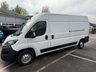 USED 2021 21 PEUGEOT BOXER 2.2 BlueHDi 335 Professional Panel Van 5dr Diesel Manual L3 H2 Euro 6 (s/s) (140 ps) This 2021 Peugeot Boxer presents an exceptional opportunity with its single owner and remarkably low mileage of just 57,398 miles for its age. This 2.2 BlueHDi 335 Professional L3 H2 Euro 6 panel van is powered by an efficient 2.2 litre diesel engine, meeting Euro 6 emission standards. It comes equipped with a Touch Screen Navigation Pack featuring Bluetooth connectivity, rear parking sensors for enhanced manoeuvrability, and manual air conditioning for the cab area.