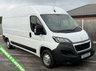 USED 2021 21 PEUGEOT BOXER 2.2 BlueHDi 335 Professional Panel Van 5dr Diesel Manual L3 H2 Euro 6 (s/s) (140 ps) This 2021 Peugeot Boxer presents an exceptional opportunity with its single owner and remarkably low mileage of just 57,398 miles for its age. This 2.2 BlueHDi 335 Professional L3 H2 Euro 6 panel van is powered by an efficient 2.2 litre diesel engine, meeting Euro 6 emission standards. It comes equipped with a Touch Screen Navigation Pack featuring Bluetooth connectivity, rear parking sensors for enhanced manoeuvrability, and manual air conditioning for the cab area.