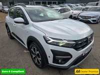 USED 2022 72 DACIA SANDERO STEPWAY 1.0 TCe Prestige Hatchback, 1 owner, Full Service History, Euro 6, 6 Speed Manual, Bi-Fuel, Sat Nav, Alloys, Rear Sensors, Great spec. This 2022 Dacia Sandero Stepway TCe Prestige is a superb example, having been owned by just one person since new. This Euro 6 compliant model boasts a 1.0L Bi Fuel engine, offering an efficient and versatile driving experience. The Prestige trim level ensures you benefit from a host of desirable features, including automatic air conditioning with climate control, an automatic lighting system that activates the LED headlights when needed, and the distinctive LED Y shape Dacia lighting signature.