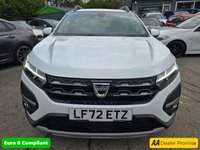 USED 2022 72 DACIA SANDERO STEPWAY 1.0 TCe Prestige Hatchback, 1 owner, Full Service History, Euro 6, 6 Speed Manual, Bi-Fuel, Sat Nav, Alloys, Rear Sensors, Great spec. This 2022 Dacia Sandero Stepway TCe Prestige is a superb example, having been owned by just one person since new. This Euro 6 compliant model boasts a 1.0L Bi Fuel engine, offering an efficient and versatile driving experience. The Prestige trim level ensures you benefit from a host of desirable features, including automatic air conditioning with climate control, an automatic lighting system that activates the LED headlights when needed, and the distinctive LED Y shape Dacia lighting signature.
