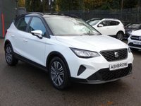 USED 2023 23 SEAT ARONA 1.0 TSI SE Technology 5d DSG 110 S/S DIGITAL DASH, SAT NAV, FULL LINK FOR WIRELESS APPLE CARPLAY / ANDROID AUTO, WIRELESS PHONE CHARGER, REAR PARKING SENSORS, ECO LED LIGHTS, AUTO LIGHTS, ELECTRIC MIRRORS, CRUISE CONTROL & SPEED LIMITER, LANE ASSIST, DAB RADIO, BLUETOOTH PHONE & MEDIA, DSG AUTOMATIC GEARBOX, BLACK CONTRAST ROOF, ROOF RAILS, 17 INCH ALLOY WHEELS, AIR CON, VOICE CONTROL, 2x USB C PORTS, LEATHER FLAT BOTTOM MULTIFUNCTION STEERING WHEEL, 1 OWNER FROM NEW, SERVICE HISTORY