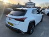 USED 2023 73 LEXUS UX 2.0 250h F Sport Design SUV 5dr Petrol Hybrid E-CVT Euro 6-FINISHED IN F SPORT WHITE WITH IVORY LEATHER UPHOLSTERY-ELECTRIC FOLDING MIRRORS-BLUETOOTH-CRUISE CONTROL-SATNAV-REVERSE CAMERA-DAB RADIO-HEATED SEATS-HEATED STEERING WHEEL-DUAL ZONE CLIMATE CONTROL 