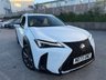 USED 2023 73 LEXUS UX 2.0 250h F Sport Design SUV 5dr Petrol Hybrid E-CVT Euro 6-FINISHED IN F SPORT WHITE WITH IVORY LEATHER UPHOLSTERY-ELECTRIC FOLDING MIRRORS-BLUETOOTH-CRUISE CONTROL-SATNAV-REVERSE CAMERA-DAB RADIO-HEATED SEATS-HEATED STEERING WHEEL-DUAL ZONE CLIMATE CONTROL 