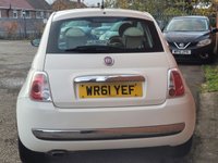 USED 2011 61 FIAT 500 1.2 Lounge Hatchback 3dr Petrol Dualogic Euro 4 (69 bhp) 