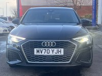 USED 2020 70 AUDI A3 1.5 TFSI 35 S line Sportback 5dr Petrol S Tronic Euro 6 (s/s) (150 ps) THIS CAR COMES WITH 6 MONTHS WARRANTY , BREAKDOWN COVER & RECOVERY++  GREAT EXAMPLE OF AUTOMATIC HATCHBACK APPLE CAR PLAY/ ANDRIOD AUTO + NAVIGATION SYSTEM + BLUETOOTH + DAB RADIO + USB CONNECTION + REAR PARKING SENSORS + FULL  LEATHER TRIM  + CRUISE CONTROL + CLIMATE CONTROL + PRIVACY GLASS + 18 INCH ALLOY WHEELS + AUTO START STOP + ELECTRIC PARKING BRAKE + TRACTION CONTROL + DAY TIME RUNNING LIGHTS + KEY LESS START + S LINE INTERIOR + STITCHED LEATHER STEERING WHEEL + DIGITAL CLUSTER +
