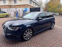 USED 2018 68 AUDI A3 1.5 TFSI CoD 35 Black Edition Sportback 5dr Petrol S Tronic Euro 6 (s/s) (150 ps) Free MOT for Life