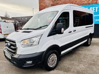 USED 2020 70 FORD TRANSIT 2.0 410 EcoBlue Trend Minibus Double Cab 5dr Diesel Manual RWD L3 H2 Euro 6 (s/s) (15 Seat) (130 ps) 