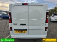 USED 2021 71 RENAULT TRAFIC 2.0 dCi ENERGY 28 Black Edition Van,, Euro 6 ULEZ, Automatic, Cruise, DAB, Bluetooth, A/C, Rear Sensors & Camera, + VAT @ 20%. This 2021 Renault Trafic boasts an MOT valid until September 2026, offering excellent peace of mind for the coming years. This dCi ENERGY 28 Black Edition SWB Standard Roof model is powered by an efficient 2.0 litre diesel engine, meeting Euro 6 emissions standards. It comes equipped with a rear parking camera and rear parking sensors to assist with manoeuvring, alongside a wide view mirror that includes blind spot assistance. For your entertainment and connectivity, enjoy the DAB radio with Blu