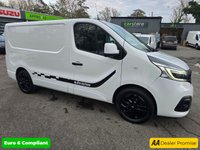 USED 2021 71 RENAULT TRAFIC 2.0 dCi ENERGY 28 Black Edition Van,, Euro 6 ULEZ, Automatic, Cruise, DAB, Bluetooth, A/C, Rear Sensors & Camera, + VAT @ 20%. This 2021 Renault Trafic boasts an MOT valid until September 2026, offering excellent peace of mind for the coming years. This dCi ENERGY 28 Black Edition SWB Standard Roof model is powered by an efficient 2.0 litre diesel engine, meeting Euro 6 emissions standards. It comes equipped with a rear parking camera and rear parking sensors to assist with manoeuvring, alongside a wide view mirror that includes blind spot assistance. For your entertainment and connectivity, enjoy the DAB radio with Blu