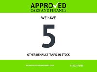 USED 2021 71 RENAULT TRAFIC 2.0 dCi ENERGY 28 Black Edition Van,, Euro 6 ULEZ, Automatic, Cruise, DAB, Bluetooth, A/C, Rear Sensors & Camera, + VAT @ 20%. This 2021 Renault Trafic boasts an MOT valid until September 2026, offering excellent peace of mind for the coming years. This dCi ENERGY 28 Black Edition SWB Standard Roof model is powered by an efficient 2.0 litre diesel engine, meeting Euro 6 emissions standards. It comes equipped with a rear parking camera and rear parking sensors to assist with manoeuvring, alongside a wide view mirror that includes blind spot assistance. For your entertainment and connectivity, enjoy the DAB radio with Blu
