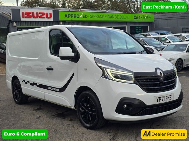 View our Renault Trafic 2.0 dCi ENERGY 28 Black Edition Van,, Euro 6 ULEZ, Automatic, Cruise, DAB, Bluetooth, A/C, Rear Sensors & Camera, + VAT @ 20%.