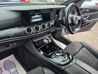 USED 2018 67 MERCEDES-BENZ E-CLASS Silver 2.0 E220d AMG Line Estate, 56,300 miles, 2 owners, Euro 6 ULEZ, Automatic, Bluetooth, Heated Half leather, Sat Nav, Cruise Control, FSH. This 2018 Mercedes Benz E Class E220d AMG Line presents an exceptional opportunity with its remarkably low mileage of just 56,300 miles for its age. This Euro 6 compliant model boasts a powerful yet efficient 2.0 litre diesel engine, delivering an impressive 0-60mph acceleration in only 7.7 seconds. The AMG Line trim ensures a sporty aesthetic and enhanced driving experience, complemented by a generously sized boot, offering practicality for all your needs.  The performance figures for this E Cl