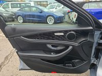 USED 2018 67 MERCEDES-BENZ E-CLASS Silver 2.0 E220d AMG Line Estate, 56,300 miles, 2 owners, Euro 6 ULEZ, Automatic, Bluetooth, Heated Half leather, Sat Nav, Cruise Control, FSH. This 2018 Mercedes Benz E Class E220d AMG Line presents an exceptional opportunity with its remarkably low mileage of just 56,300 miles for its age. This Euro 6 compliant model boasts a powerful yet efficient 2.0 litre diesel engine, delivering an impressive 0-60mph acceleration in only 7.7 seconds. The AMG Line trim ensures a sporty aesthetic and enhanced driving experience, complemented by a generously sized boot, offering practicality for all your needs.  The performance figures for this E Cl