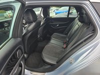 USED 2018 67 MERCEDES-BENZ E-CLASS Silver 2.0 E220d AMG Line Estate, 56,300 miles, 2 owners, Euro 6 ULEZ, Automatic, Bluetooth, Heated Half leather, Sat Nav, Cruise Control, FSH. This 2018 Mercedes Benz E Class E220d AMG Line presents an exceptional opportunity with its remarkably low mileage of just 56,300 miles for its age. This Euro 6 compliant model boasts a powerful yet efficient 2.0 litre diesel engine, delivering an impressive 0-60mph acceleration in only 7.7 seconds. The AMG Line trim ensures a sporty aesthetic and enhanced driving experience, complemented by a generously sized boot, offering practicality for all your needs.  The performance figures for this E Cl