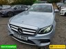 USED 2018 67 MERCEDES-BENZ E-CLASS Silver 2.0 E220d AMG Line Estate, 56,300 miles, 2 owners, Euro 6 ULEZ, Automatic, Bluetooth, Heated Half leather, Sat Nav, Cruise Control, FSH. This 2018 Mercedes Benz E Class E220d AMG Line presents an exceptional opportunity with its remarkably low mileage of just 56,300 miles for its age. This Euro 6 compliant model boasts a powerful yet efficient 2.0 litre diesel engine, delivering an impressive 0-60mph acceleration in only 7.7 seconds. The AMG Line trim ensures a sporty aesthetic and enhanced driving experience, complemented by a generously sized boot, offering practicality for all your needs.  The performance figures for this E Cl