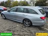 USED 2018 67 MERCEDES-BENZ E-CLASS Silver 2.0 E220d AMG Line Estate, 56,300 miles, 2 owners, Euro 6 ULEZ, Automatic, Bluetooth, Heated Half leather, Sat Nav, Cruise Control, FSH. This 2018 Mercedes Benz E Class E220d AMG Line presents an exceptional opportunity with its remarkably low mileage of just 56,300 miles for its age. This Euro 6 compliant model boasts a powerful yet efficient 2.0 litre diesel engine, delivering an impressive 0-60mph acceleration in only 7.7 seconds. The AMG Line trim ensures a sporty aesthetic and enhanced driving experience, complemented by a generously sized boot, offering practicality for all your needs.  The performance figures for this E Cl