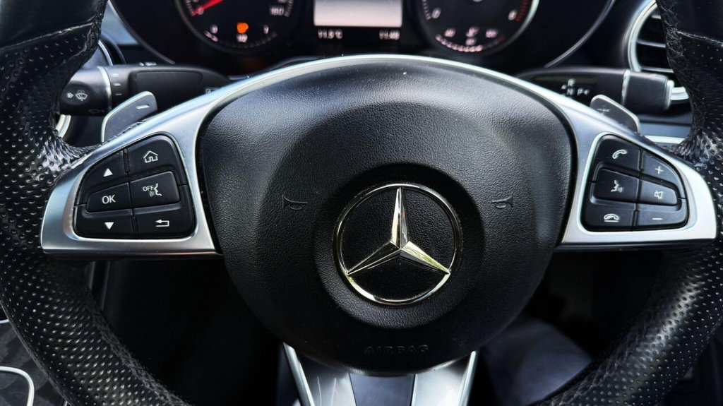 USED 2017 67 MERCEDES-BENZ C CLASS 2.1 C220d AMG Line (Premium) G-Tronic+ Euro 6 (s/s) 2dr BLACK PACK|PANROOF|LOW MILES|