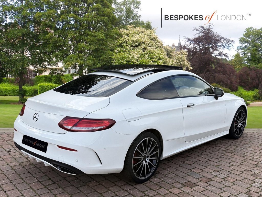 USED 2017 67 MERCEDES-BENZ C CLASS 2.1 C220d AMG Line (Premium) G-Tronic+ Euro 6 (s/s) 2dr BLACK PACK|PANROOF|LOW MILES|