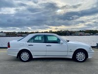 USED 1999 T MERCEDES-BENZ C-CLASS 2.0 C200 Elegance Saloon 4dr Petrol Automatic (225 g/km, 134 bhp) Immaculate very LOW mileage example with ONLY 41,851 miles from new ,Original Service book/pack with Mercedes and Independent servicing history ,October 2026 MOT in Brilliant white with contrasting blue interior and Burr wood dash -excellent condition with alloy wheels this car is in lovely condition with lovely LOW  mileage wise -available to be viewed at our showroom please contact us for more info and book an appointment to view -0191 2581948 / 07711010558
