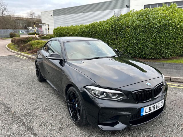 2018 18 BMW M2 3.0i Coupe 2dr Petrol DCT Euro 6-FACTORY EXTRAS WORTH &pound;3,575-LOW MILEAGE 2 OWNER EXAMPLE FINISHED IN BLACK SAPPHIRE METALLIC WITH BLACK DAKOTA LEATHER-JET BLACK 19