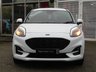 USED 2022 72 FORD PUMA 1.0T EcoBoost MHEV ST-Line X SUV 5dr Petrol Hybrid DCT Euro 6 (s/s) (125 ps) Finished in FROZEN WHITE METALLIC with PART LEATHER SPORTS Trim. This high specification Ford Puma certainly looks the part. It's got the raised up driving position, the eye-catching design, and a sort of miniature SUV shape. Features include Sat Nav, DAB Radio, B/Tooth, Apple Play, Virtual Dash B and O speakers and great Low Mileage.  Just Serviced at 14973 miles.