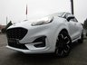 USED 2022 72 FORD PUMA 1.0T EcoBoost MHEV ST-Line X SUV 5dr Petrol Hybrid DCT Euro 6 (s/s) (125 ps) Finished in FROZEN WHITE METALLIC with PART LEATHER SPORTS Trim. This high specification Ford Puma certainly looks the part. It's got the raised up driving position, the eye-catching design, and a sort of miniature SUV shape. Features include Sat Nav, DAB Radio, B/Tooth, Apple Play, Virtual Dash B and O speakers and great Low Mileage.  Just Serviced at 14973 miles.