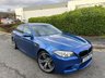 USED 2015 65 BMW M5 4.4 V8 Saloon 4dr Petrol DCT Euro 6 (s/s) (560 ps)-Factory Extras Worth &pound;4,890-Magnificent Example-Only 2 Former Keepers-Last Keeper Since July 2020-Finished In Monte Carlo Blue Metallic-Black Extended Merino Leather Upholstery-Running In Service Complete at 1194 Miles-Dec 2015-Full Bmw Service History-20 Inch Alloy Wheels-Powered Bootlid-Drivers & Passenger Front Lumbar Support-Reverse Camera-Harman Kardon-Sun Protection Glazing-M Sport Multi-Function Front Seats-Dual Climate Control-Mfsw-Cruise Control-Dab Radio-Bluetooth-Satnav-This Car Is a Credit To Its Previous Keeper. 