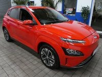 USED 2021 71 HYUNDAI KONA 64kWh Premium SUV 5dr Electric Auto (10.5kW Charger) (204 ps) SAT NAV HEATED SEATS REAR VIEW CAMERA CRUISE CONTROL PARKING SENSORS 1 OWNER EXCELLENT SERVICE HISTORY WARRANTY