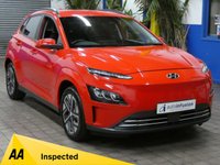 USED 2021 71 HYUNDAI KONA 64kWh Premium SUV 5dr Electric Auto (10.5kW Charger) (204 ps) SAT NAV HEATED SEATS REAR VIEW CAMERA CRUISE CONTROL PARKING SENSORS 1 OWNER EXCELLENT SERVICE HISTORY WARRANTY