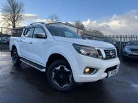 USED 2021 21 NISSAN NAVARA 2.3 dCi Tekna Pickup Double Cab 4dr Diesel Auto 4WD Euro 6 (190 ps) A LOVELY EXAMPLE FINISHED IN EVER POPULAR WHITE PAINTWORK+ONLY 1 OWNER FROM NEW+DIESEL+AUTOMATIC+ULEZ COMPLIANT+NO VAT+TOW BAR+REAR VIEW CAMERA+SIDE STEPS+ROOF RAILS+LOAD LINER+FULL LEATHER INTERIOR+SATELLITE NAVIGATION+PARK ASSIST+AIR CONDITIONING+ALLOY WHEELS+1 FULL YEARS MOT PRIOR TO COLLECTION+CALL TODAY TO ARRNGE A VIEWING!!!!!!!!!!!!!!!!!!!!!!!!!!!!!!!