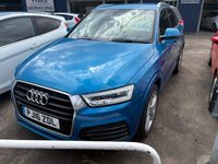 USED 2016 16 AUDI Q3 2.0 TDI S line Plus SUV 5dr Diesel Manual quattro Euro 6 (s/s) (150 ps) FULL SERVICE HISTORY, SAT NAV, PARKING SENSORS, HALF LEATHER TRIM