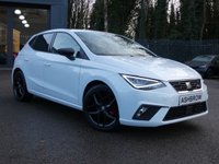 USED 2021 21 SEAT IBIZA 1.0 TSI FR 5d 95 S/S SAT NAV, APPLE CARPLAY & ANDROID AUTO, DAB RADIO, BLUETOOTH, CRUISE CONTROL & SPEED LIMITER, FRONT ASSIST, LED LIGHTS, 17 INCH ALLOY WHEELS, LEATHER FLAT BOTTOM MULTIFUNCTION STEERING WHEEL, ELECTRIC FOLDING MIRRORS, CLIMATE CONTROL, 2x USB C INPUTS, AUTO LIGHTS & WIPERS, COMING HOME & LEAVING LIGHTS, CONVENIENCE TURN SIGNAL, TYRE PRESSURE MONITOR, DRIVE SELECT, VOICE CONTROL, AMBIENT LIGHTING, 1 OWNER, SERVICE HISTORY