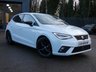 USED 2021 21 SEAT IBIZA 1.0 TSI FR 5d 95 S/S SAT NAV, APPLE CARPLAY & ANDROID AUTO, DAB RADIO, BLUETOOTH, CRUISE CONTROL & SPEED LIMITER, FRONT ASSIST, LED LIGHTS, 17 INCH ALLOY WHEELS, LEATHER FLAT BOTTOM MULTIFUNCTION STEERING WHEEL, ELECTRIC FOLDING MIRRORS, CLIMATE CONTROL, 2x USB C INPUTS, AUTO LIGHTS & WIPERS, COMING HOME & LEAVING LIGHTS, CONVENIENCE TURN SIGNAL, TYRE PRESSURE MONITOR, DRIVE SELECT, VOICE CONTROL, AMBIENT LIGHTING, 1 OWNER, SERVICE HISTORY