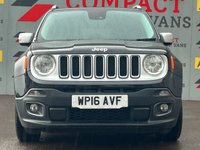 USED 2016 16 JEEP RENEGADE 1.6 MultiJetII Limited SUV 5dr Diesel Manual Euro 6 (s/s) (120 ps) &pound;35.00 A YEAR TO TAX, GREAT SPEC!!!