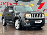 USED 2016 16 JEEP RENEGADE 1.6 MultiJetII Limited SUV 5dr Diesel Manual Euro 6 (s/s) (120 ps) &pound;35.00 A YEAR TO TAX, GREAT SPEC!!!