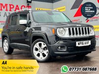 USED 2016 16 JEEP RENEGADE 1.6 MultiJetII Limited SUV 5dr Diesel Manual Euro 6 (s/s) (120 ps) &pound;35.00 A YEAR TO TAX, GREAT SPEC!!!