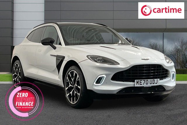 View our Aston Martin Dbx 4.0 V8 SUV 5dr Petrol Auto 4WD Euro 6 (s/s) (550 ps) &pound;15,540 Upgraded Extras, Interior Jewellery Pack - Satin Chrome, Exterior Pack - Gloss Black Lower, Exterior Pack - Gloss Black Upper, 22In Alloys