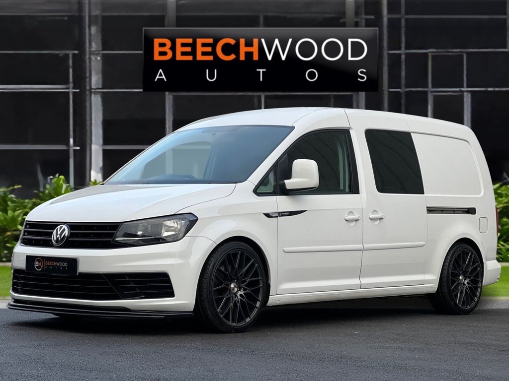 USED 2016 66 VOLKSWAGEN CADDY MAXI 2.0 TDi Maxi Combi Van 5dr Diesel Manual FWD (Window) (124 g/km, 101 bhp) 5  SEATER WITH AIR CON!