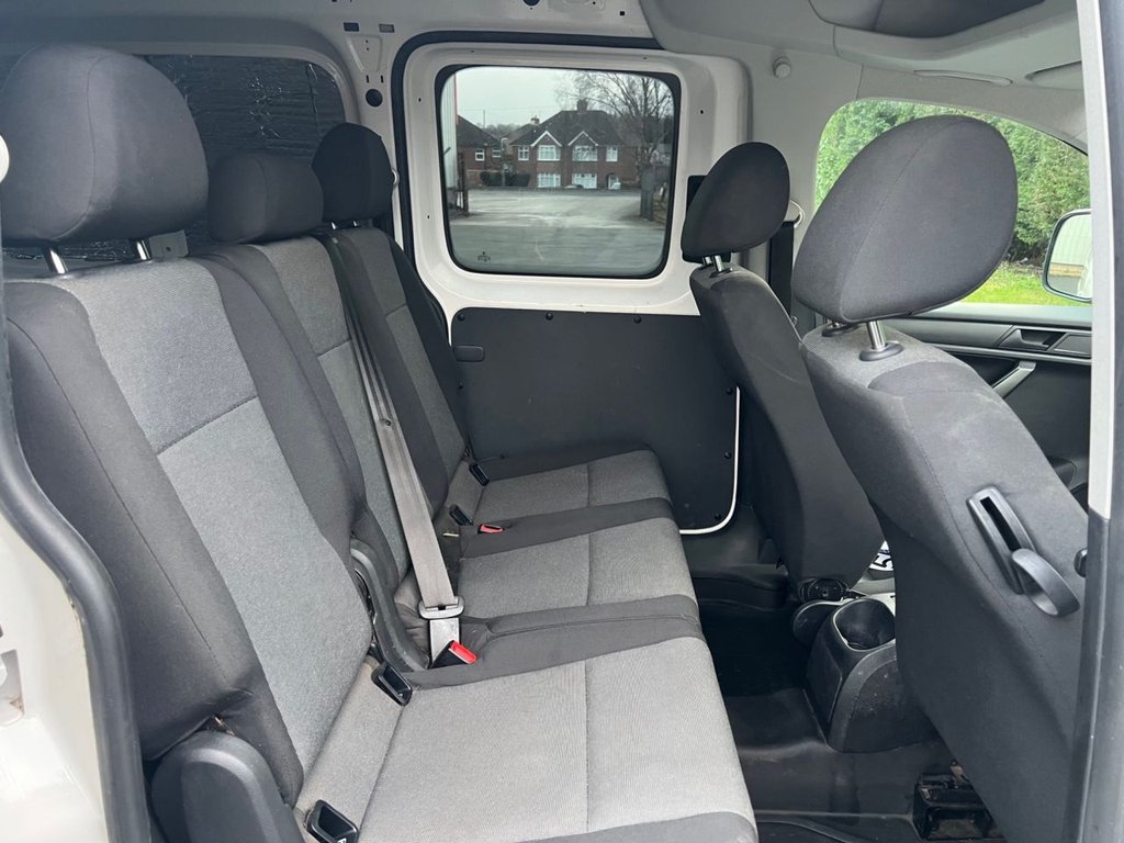 USED 2016 66 VOLKSWAGEN CADDY MAXI 2.0 TDi Maxi Combi Van 5dr Diesel Manual FWD (Window) (124 g/km, 101 bhp) 5  SEATER WITH AIR CON!