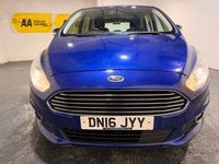 USED 2016 16 FORD S-MAX 2.0 TDCi Zetec MPV 5dr Diesel Manual Euro 6 (s/s) (150 ps) Air conditioning / Climate control-DAB Radio-Power folding mirrors-Bluetooth-Front & Rear park sensors-17