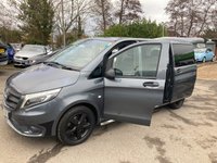 USED 2016 65 MERCEDES-BENZ VITO Grey 2.1 119 CDI BlueTEC Sport Crew Van, 78,600 miles, 2 owners, Euro 6 ULEZ, Automatic, 17