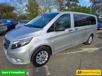 USED 2023 72 MERCEDES-BENZ VITO Silver 2.0 116 CDI Manual Progressive Crew Van, 28,500 miles, 1 owner, Euro 6 ULEZ, Cruise, Reverse Camera, Auto Headlights, FSH,+ VAT @ 20%. This 2023 Mercedes Benz Vito 116 CDI Progressive presents an exceptional ownership proposition with its remarkably low mileage of just 28,500 miles, a testament to its careful use by its single owner. This Euro 6 compliant 2.0L diesel van offers seating for six, making it a versatile choice for both work and personal needs. Its MOT is valid until October 2026, providing peace of mind for the foreseeable future. The Progressive trim level comes equipped with the convenient Headlight Assistant, wh