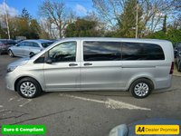 USED 2023 72 MERCEDES-BENZ VITO Silver 2.0 116 CDI Manual Progressive Crew Van, 28,500 miles, 1 owner, Euro 6 ULEZ, Cruise, Reverse Camera, Auto Headlights, FSH,+ VAT @ 20%. This 2023 Mercedes Benz Vito 116 CDI Progressive presents an exceptional ownership proposition with its remarkably low mileage of just 28,500 miles, a testament to its careful use by its single owner. This Euro 6 compliant 2.0L diesel van offers seating for six, making it a versatile choice for both work and personal needs. Its MOT is valid until October 2026, providing peace of mind for the foreseeable future. The Progressive trim level comes equipped with the convenient Headlight Assistant, wh