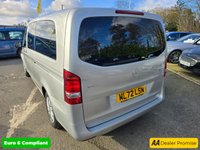 USED 2023 72 MERCEDES-BENZ VITO Silver 2.0 116 CDI Manual Progressive Crew Van, 28,500 miles, 1 owner, Euro 6 ULEZ, Cruise, Reverse Camera, Auto Headlights, FSH,+ VAT @ 20%. This 2023 Mercedes Benz Vito 116 CDI Progressive presents an exceptional ownership proposition with its remarkably low mileage of just 28,500 miles, a testament to its careful use by its single owner. This Euro 6 compliant 2.0L diesel van offers seating for six, making it a versatile choice for both work and personal needs. Its MOT is valid until October 2026, providing peace of mind for the foreseeable future. The Progressive trim level comes equipped with the convenient Headlight Assistant, wh