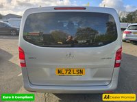 USED 2023 72 MERCEDES-BENZ VITO Silver 2.0 116 CDI Manual Progressive Crew Van, 28,500 miles, 1 owner, Euro 6 ULEZ, Cruise, Reverse Camera, Auto Headlights, FSH,+ VAT @ 20%. This 2023 Mercedes Benz Vito 116 CDI Progressive presents an exceptional ownership proposition with its remarkably low mileage of just 28,500 miles, a testament to its careful use by its single owner. This Euro 6 compliant 2.0L diesel van offers seating for six, making it a versatile choice for both work and personal needs. Its MOT is valid until October 2026, providing peace of mind for the foreseeable future. The Progressive trim level comes equipped with the convenient Headlight Assistant, wh