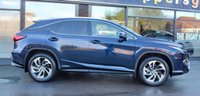 PRE-OWNED 2018 68 LEXUS RX 3.5 450h V6 Premier SUV 5dr Petrol Hybrid CVT 4WD Euro 6 (s/s) (313 ps) Deep Blue Metallic (&pound;645 option), Ivory Leather Interior, 20" Alloy Wheels, Heated and Ventilated Seats, 360 Cameras, Adaptive Cruise Control, Electric tailgate, Head Up DisplayHeated Seats, Electric Adjustable Heated Wood Steering Wheel, LED Headlights With Active High Beam System, Panoramic Sunroof, Electric Tailgate, 5 Driving Modes, Privacy Glass, Wireless Phone Charger, Electric Memory seats, Electric Folding Mirrors, Lane Keep Assist, Smart Entry and Start, Premium Satellite Navigation