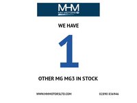 USED 2015 MG MG3 1.5 VTi-TECH 3Form Sport Hatchback 5dr Petrol Manual Euro 5 (106 ps) LONG MOT / FULL SERVICE HISTORY / LOW INSURANCE GROUP MODEL