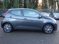 USED 2021 71 TOYOTA AYGO 1.0 VVT-i x-play 5d 70 S/S 1 OWNER FROM NEW, FULL SERVICE HISTORY, APPLE CARPLAY / ANDROID AUTO (GIVES YOU SAT NAV), REVERSING CAMERA, DAB RADIO, BLUETOOTH PHONE & MUSIC, AUX & USB INPUTS, MANUAL GEARBOX, LED DAYTIME RUNNING LIGHTS, SPARE WHEEL, LEATHER MULTIFUNCTION STEERING WHEEL, AIR CONDITIONING, TRIP COMPUTER, ISO FIX, TYRE PRESSURE WARNING, SPEED LIMITER, ELECTRIC WINDOWS, ELECTRIC MIRRORS, FOLDING REAR SEATS, AIRBAGS WITH PASSANGER OFF, SPACE SAVER SPARE WHEEL