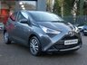 USED 2021 71 TOYOTA AYGO 1.0 VVT-i x-play 5d 70 S/S 1 OWNER FROM NEW, FULL SERVICE HISTORY, APPLE CARPLAY / ANDROID AUTO (GIVES YOU SAT NAV), REVERSING CAMERA, DAB RADIO, BLUETOOTH PHONE & MUSIC, AUX & USB INPUTS, MANUAL GEARBOX, LED DAYTIME RUNNING LIGHTS, SPARE WHEEL, LEATHER MULTIFUNCTION STEERING WHEEL, AIR CONDITIONING, TRIP COMPUTER, ISO FIX, TYRE PRESSURE WARNING, SPEED LIMITER, ELECTRIC WINDOWS, ELECTRIC MIRRORS, FOLDING REAR SEATS, AIRBAGS WITH PASSANGER OFF, SPACE SAVER SPARE WHEEL